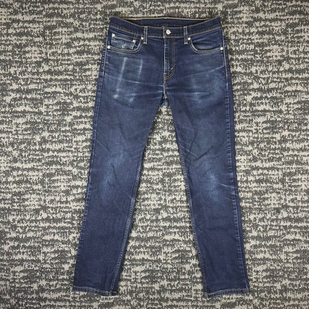 Levi's 511 Slim Fit Jeans Mens 33x32 Dark Wash Blue Stretch Denim Casual Classic